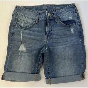 SO Distressed Medium Wash Bermuda Short Junior Size 3